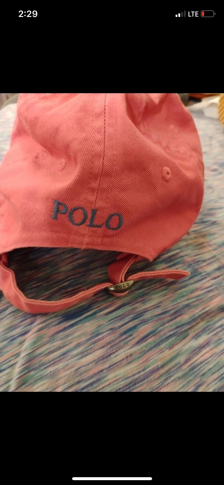 NUOVO CAPPELLO POLO RALPH LAUREN ROSSO CORALLO ROSA BLU PONY BERRETTO DA BASEBALL CHINO REGOLABILE