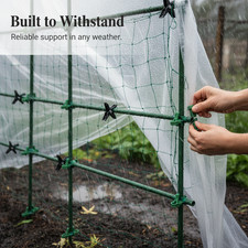 Garden Frame Connectors for Plant Support & Greenhouse Structures