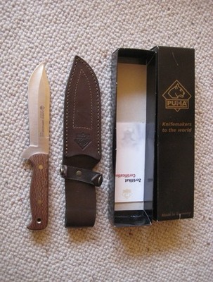 Puma messer Knife Kappmesser Solingen Kein IP Palmwood 124003 Outdoor Jagdmesser