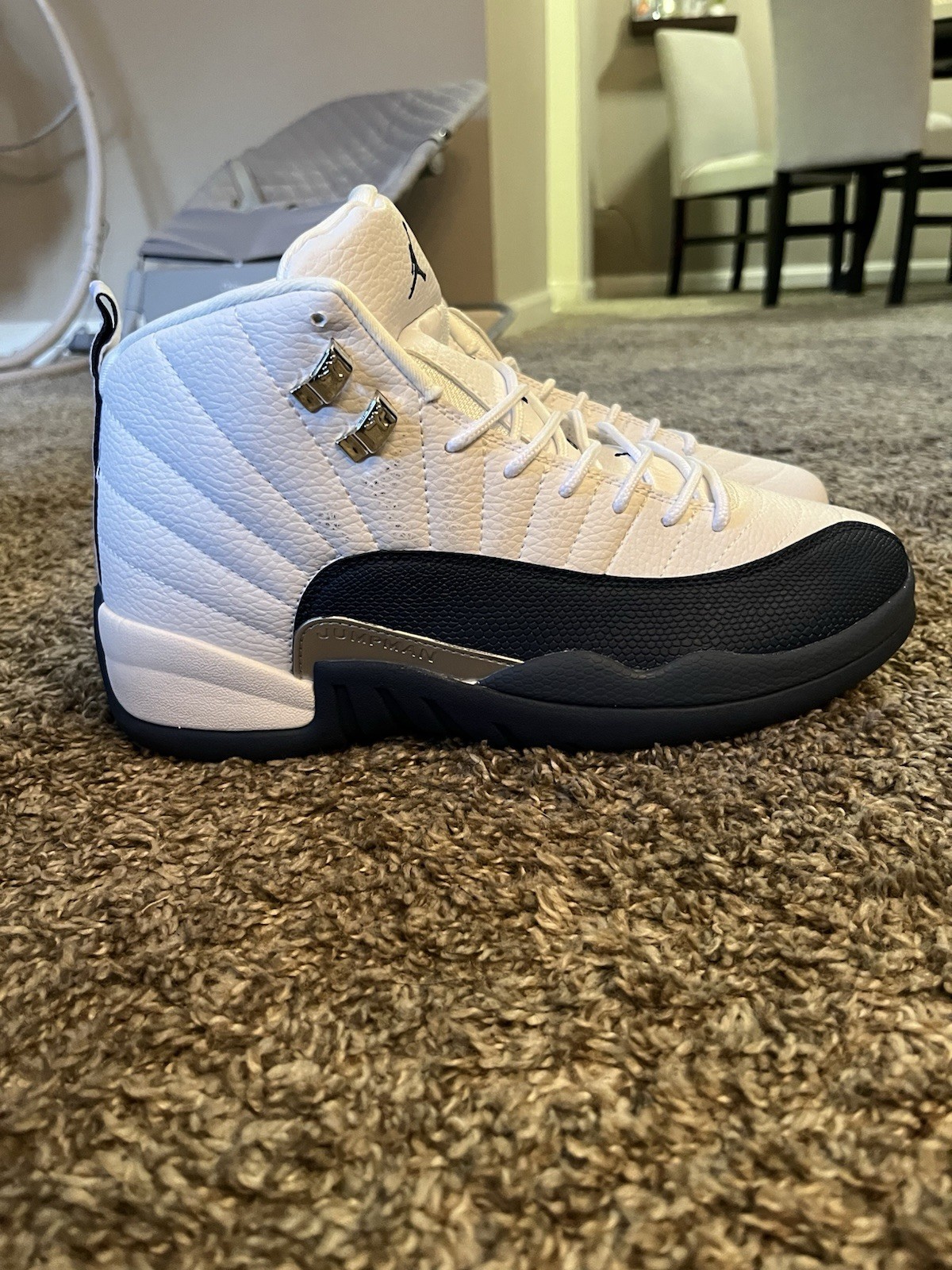 Jordan Air Jordan 12 Retro Twist White/Black High Top Leather CT8013-106
