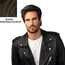 HIM Edge Cut Hairpiece for Men M12/22SS Shaded Medium Ash Blonde by Hairuwear