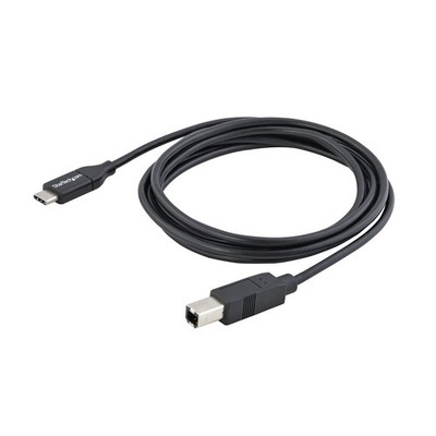 StarTech.com 2m 6ft USB C to USB B Cable - USB 2.0 - USB Type C Printer Cable M/