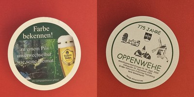 Barre Bräu  zu einem Pils - unverwechselbar Brauerei Bierdeckel Bier