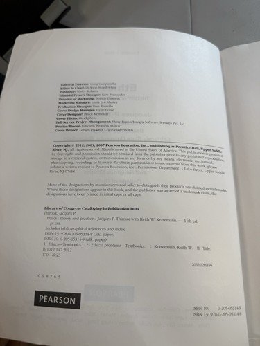 Ethics: Theory and Practice (11th Edition) - Paperback - ACCEPTABLE - Bild 6 von 11