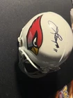 Larry Fitzgerald Signed Mini Helmet With COA ARIZONA CARDINALS HOF 🔥🔥 LEGEND