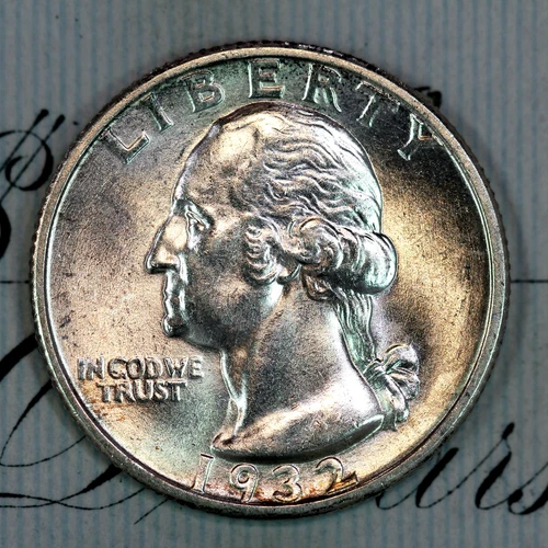 * 1932-S * SOLID+ GEM BU MS WASHINGTON QUARTER * FROM ORIGINAL COLLECTION