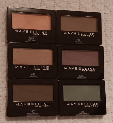 Maybelline NY Expert Wear Eyeshadow Lot 80S 40S 170S 200S 140S 70S Assorted