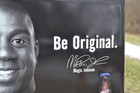 MAGIC JOHNSON COORS BE ORIGINAL 2001 28X23 Sign NOS Lakers Basketball NBA beer — photo 3