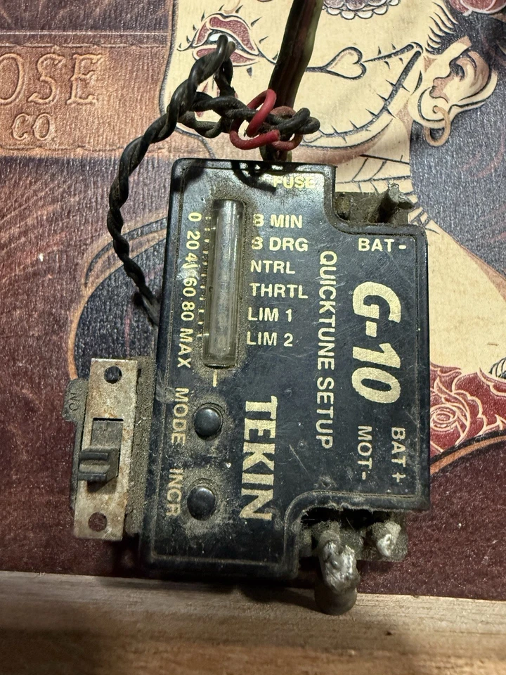 Vintage Tekin G10 Quick tune Set Up Speed Control!! Powers On ! - Image 2 of 4