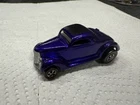 Hot Wheels Redline CLASSIC 36 FORD COUPE Purple US Black Interior Very Clean!!