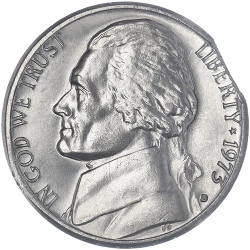 1973-D Jefferson Nickel — photo from the most recent tracked eBay sale