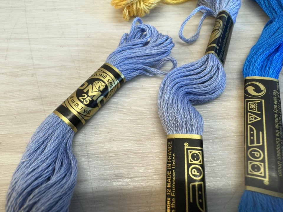 Vintage DMC 25 Mouline Special Cotton Embroidery Thread Lot Of 37 Made In France - Image 2 of 4