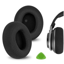Geekria Mesh Fabric Ear Pads for Beach Stealth Pro Headphones (Black)