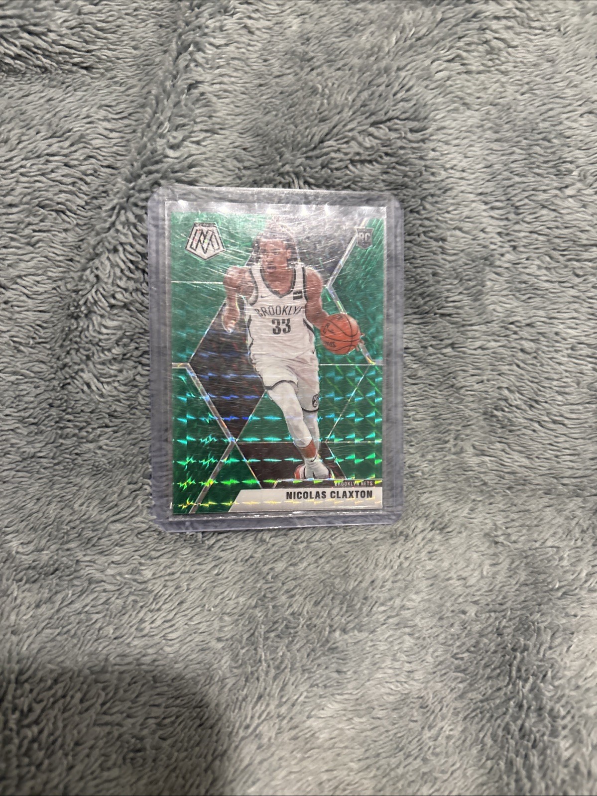 2019-20 Panini Mosaic #236 Nicolas Claxton Green Prizm Rookie E1