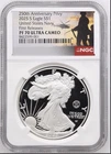 2025-S Proof $1 American Silver Eagle Navy Privy NGC PF70 UC FR Military Label