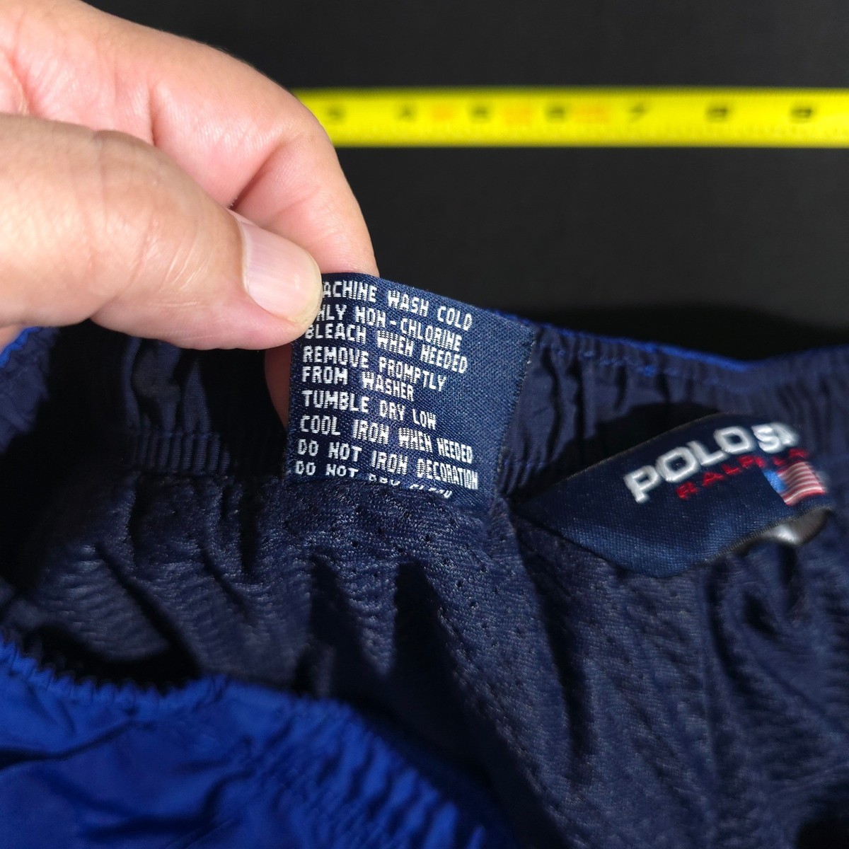 Polo Sport Ralph Lauren Track Pants Men L Blue Vintage 90s Nylon