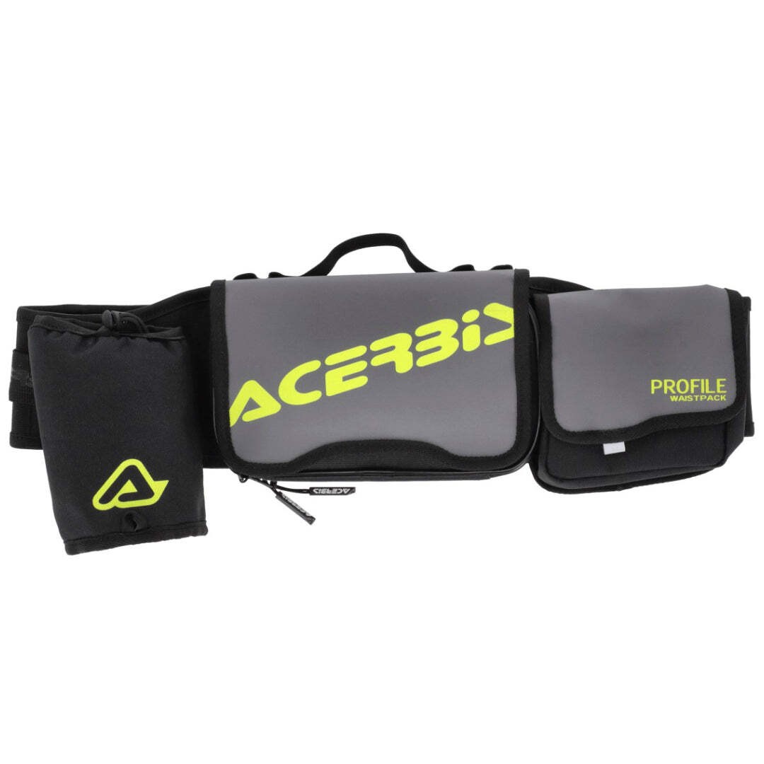 Acerbis Men's Black/Grey Profile Logo 3L Waist Pack - Image 5