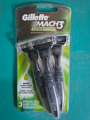 Gillette MACH3 Sensitive 3-Blade Disposable Razor (Pack of 3)