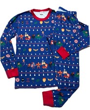 HANNA ANDERSSON Marvel Avengers Superheros Pajamas Adult Unisex Sz L Christmas