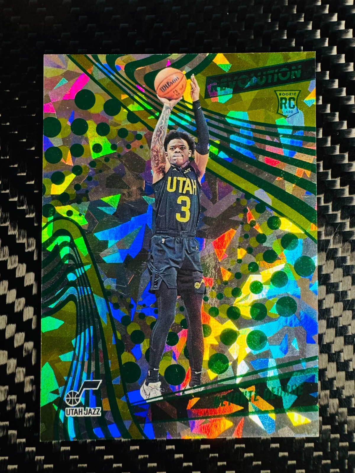 Keyonte George 2023-24 Panini Revolution Rookies Chinese New Year Emerald /88 RC