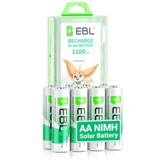 Lot AA Rechargeable Batteries NiMH 1100mAh 1.2v For Garden Solar Light LED