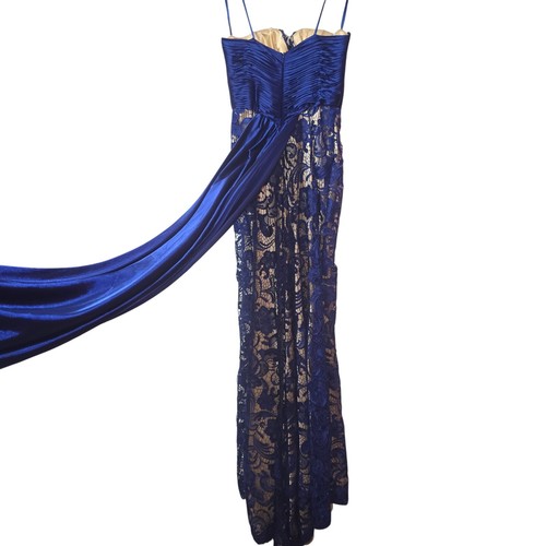 Abito da sera Mac Duggal Couture Prom in zaffiro 78439M - Foto 5 di 11