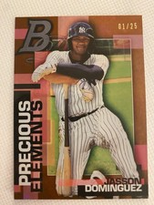 2020 Bowman Platinum Precious Elements Orange Jasson Dominguez #PE-19 - 01/25