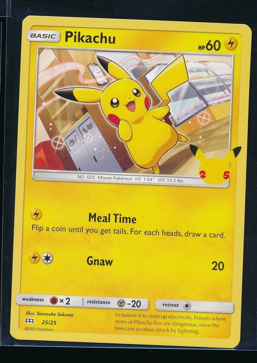 Pikachu 025/025 McDonald's 25th Anniversary for sale | eBay