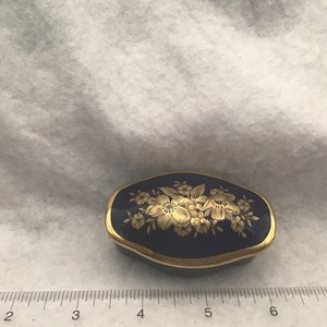 Royal Porzellan (KPM) Bavaria Trinket Box, Royal Blue And Gold