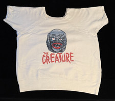 Vtg Sweatshirt w/ 1960s Mani-Yack Creature from the Black Lagoon Iron-on Size L