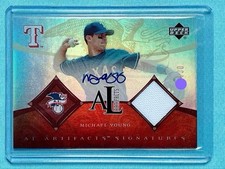 MICHAEL YOUNG 2005 UPPER DECK Artifacts On-Card Auto Jersey /30 Rangers Rare