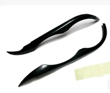 2002-2005 Bmw E46 4d Sedan 3-series Abs Headlight Cover Eyelids Eyebrows 2002-2005 Bmw E46 4d Sedan 3-series Abs Headlight Cover Eyelids Eyebrows