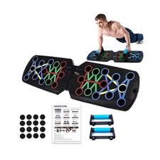Push Up Board Fitness, Portable Dismountable 17 in 1 Push Up Bar at Home Gym,...