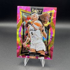 2025 Panini WNBA Select Concourse Pink Ice Prizm Angel Reese #94 DREAM