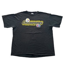 Vintage y2k Pittsburgh Steelers Super Bowl XL Champions Graphic Shirt Size XL