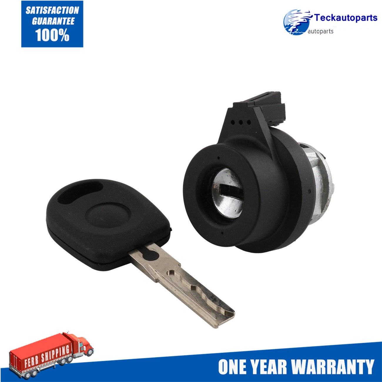 Ignition Lock Barrel Cylinder Immobilizer & 1 Key 8E0905855A For Seat VW Audi