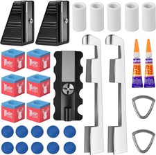28 PCS 5-in-1 Billiard Cue Tips, Pool cue TipsReplacement Kit, Pool Cue Shaper,
