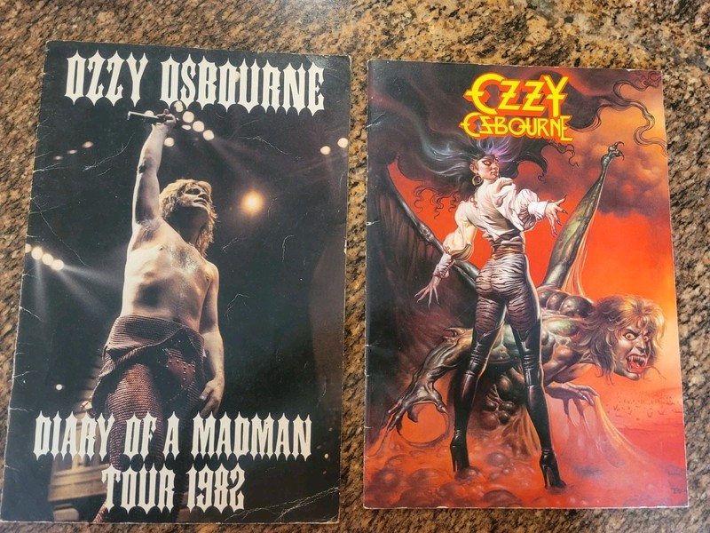 Ozzy Osbourne Tour books Diary Of A Madman & Ultimate Sin  VINTAGE