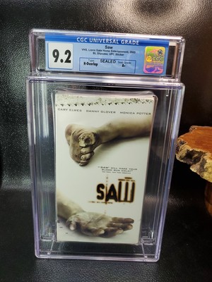 Saw  (VHS-2005) Lions Gate Home Video,  CGC Graded (9.2-A+)
