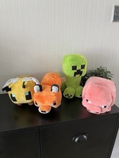 Minecraft weiches Plüsch Konvolut Creeper, Biene, Fuchs und Schwein Mojang