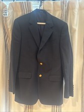 Ralph Lauren 100 wool navy blazer gold buttons
