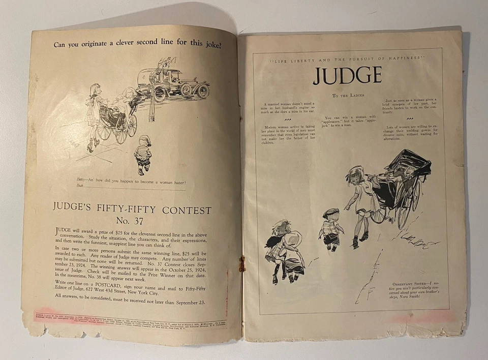 Judge Magazine #2237 September 1924 - Image 2 of 3