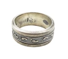 MEXICO 925 Sterling Silver  Vintage Footprints Spinner Ring Sz 11  RG15853