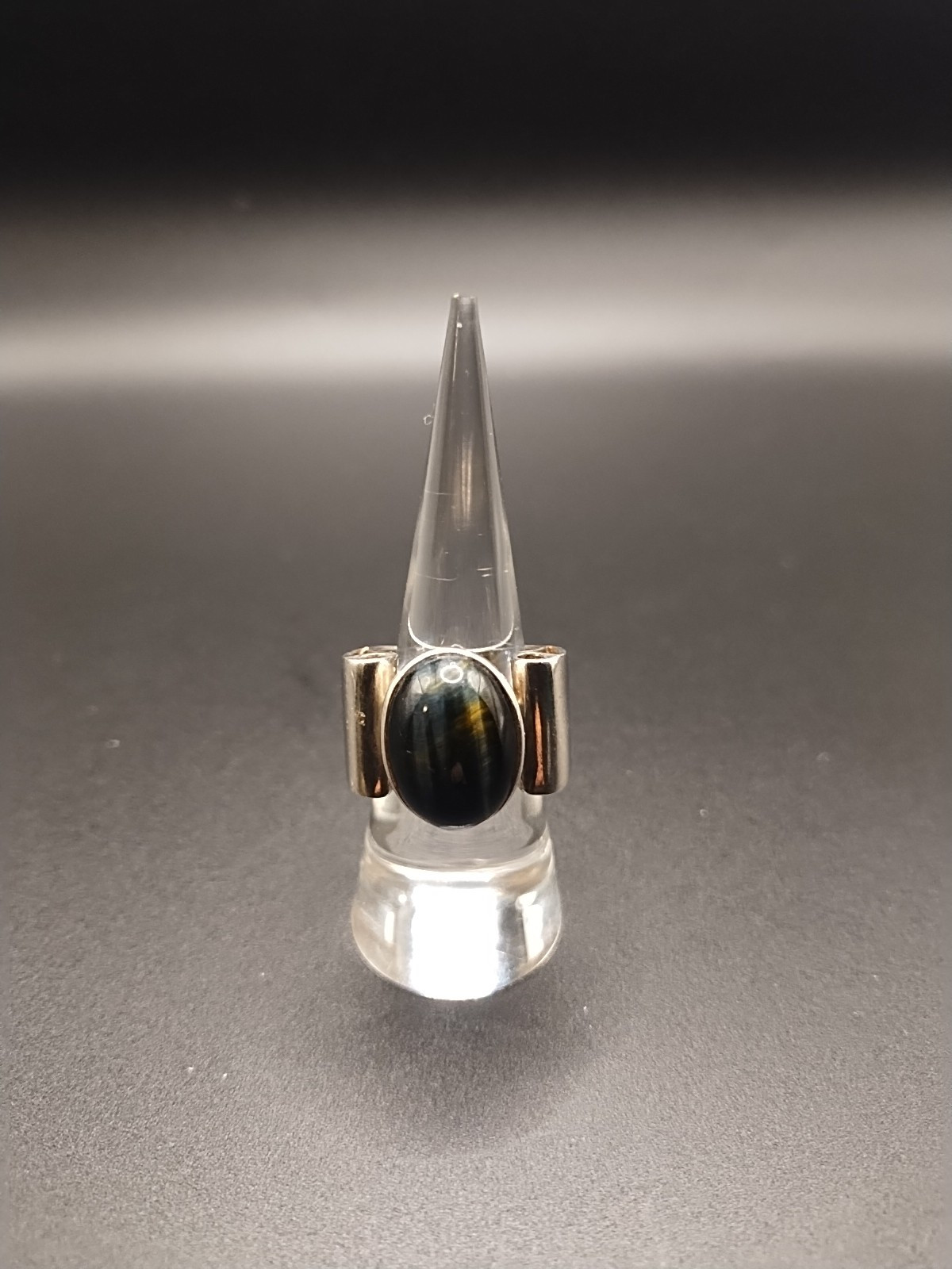 Black Onyx Stone Ring Solid 925 Silver Statement … - image 1