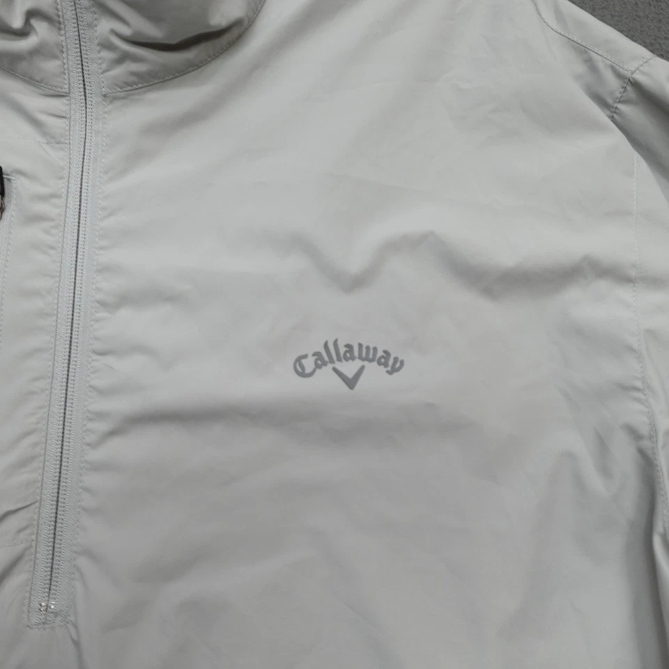 Callaway Wind Breaker 1/4 拉链男式 Heather 灰色 XL 码长袖套衫 — 第 2/4 张图片