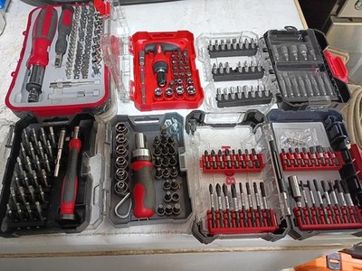 6 Sets of Screwdriver Bit Sets Torx Phillips, Flat, Hex and Square Tips