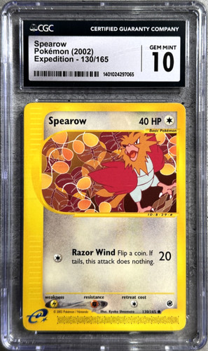 Spearow graded CGC 10 for sale on eBay