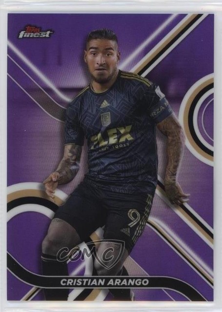 2022 Topps Finest MLS Purple Refractor 58/250 Cristian Arango #54 13px