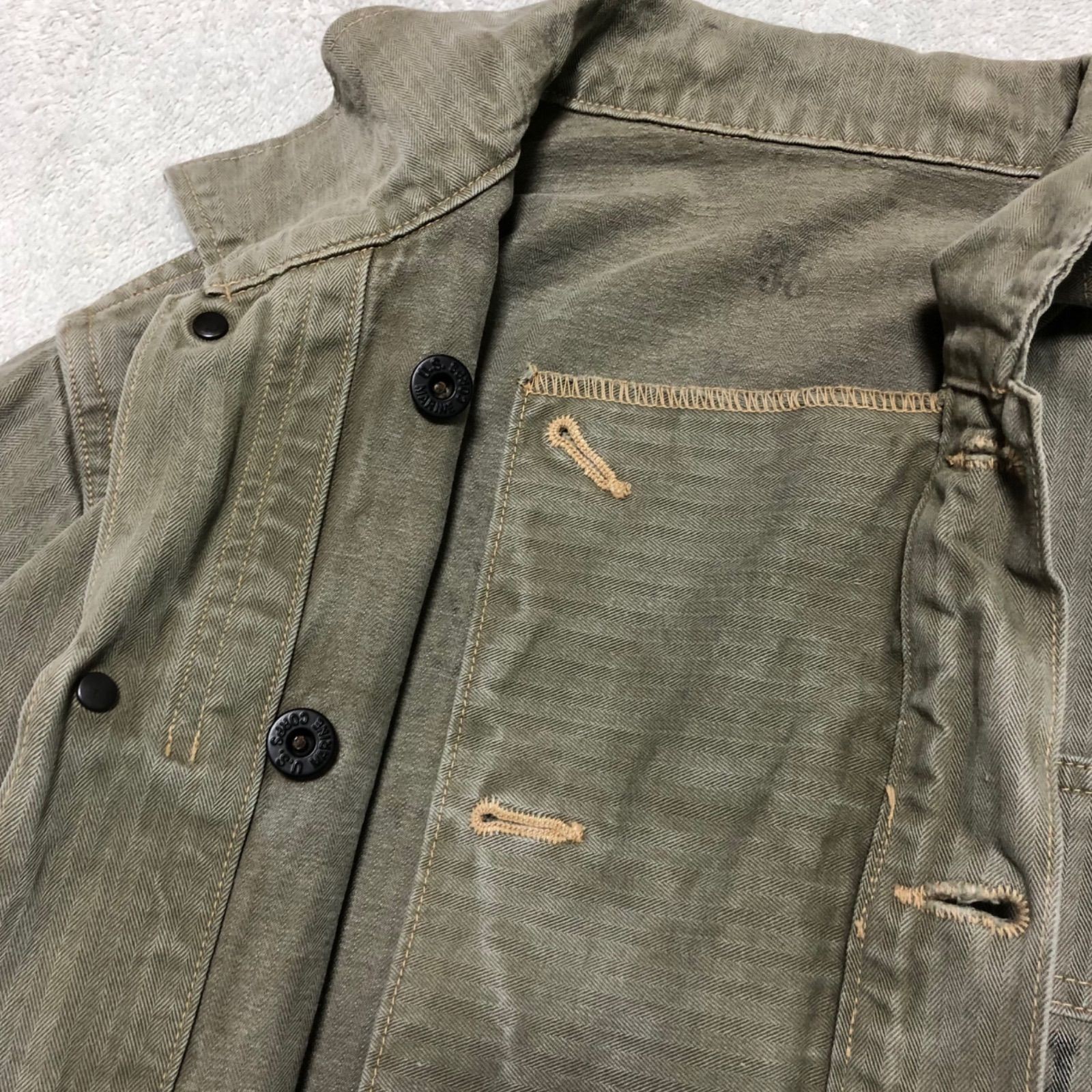 Buzz Rickson's Herringbone Utility Jacket USMC Ha… - image 11