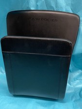 Ready Rocker Portable Rocking Chair Lumbar Back Support- Black Faux Leather